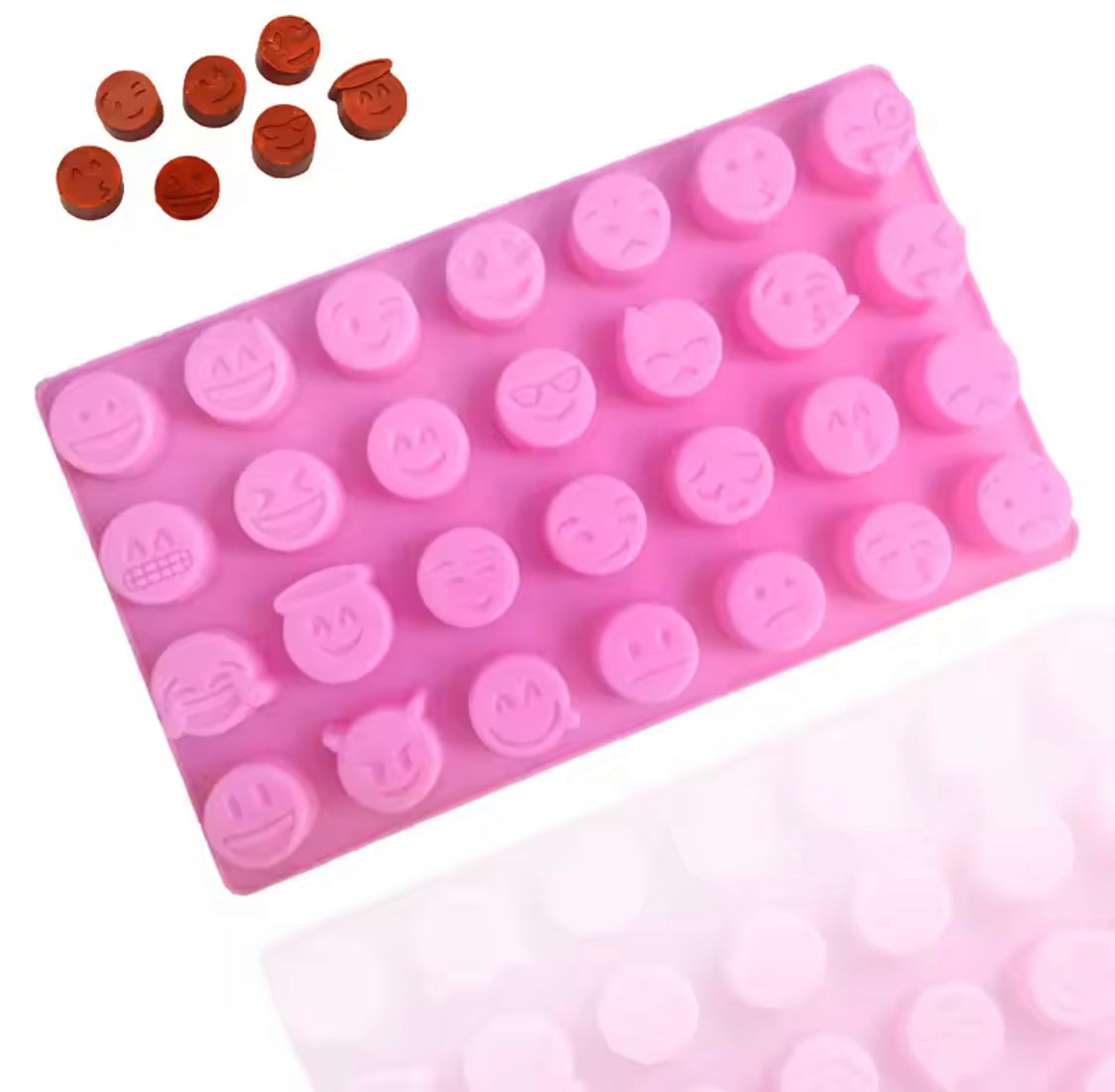 Smiley Shape Silicone Chocolate Mold, Cake Decorating Tools, Silicone Emoji Chocolate Molds Smiley Shape Silicone Chocolate Mold, Cake Decorating Tools, Silicone Emoji Chocolate Molds